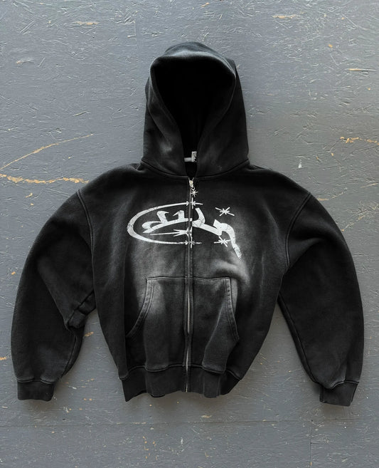 Y2k Vintage Fashion Print Zip Up Hoodies